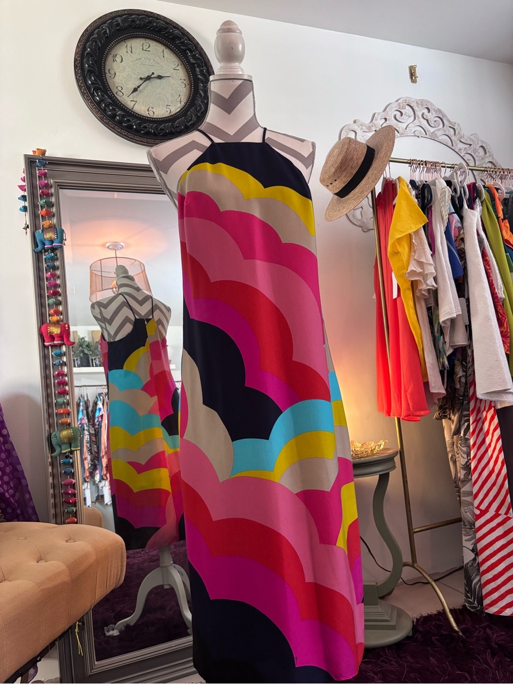 Trina Turk Navy, Pink and Yellow Colorblock Dress❤️💛💙
NWT